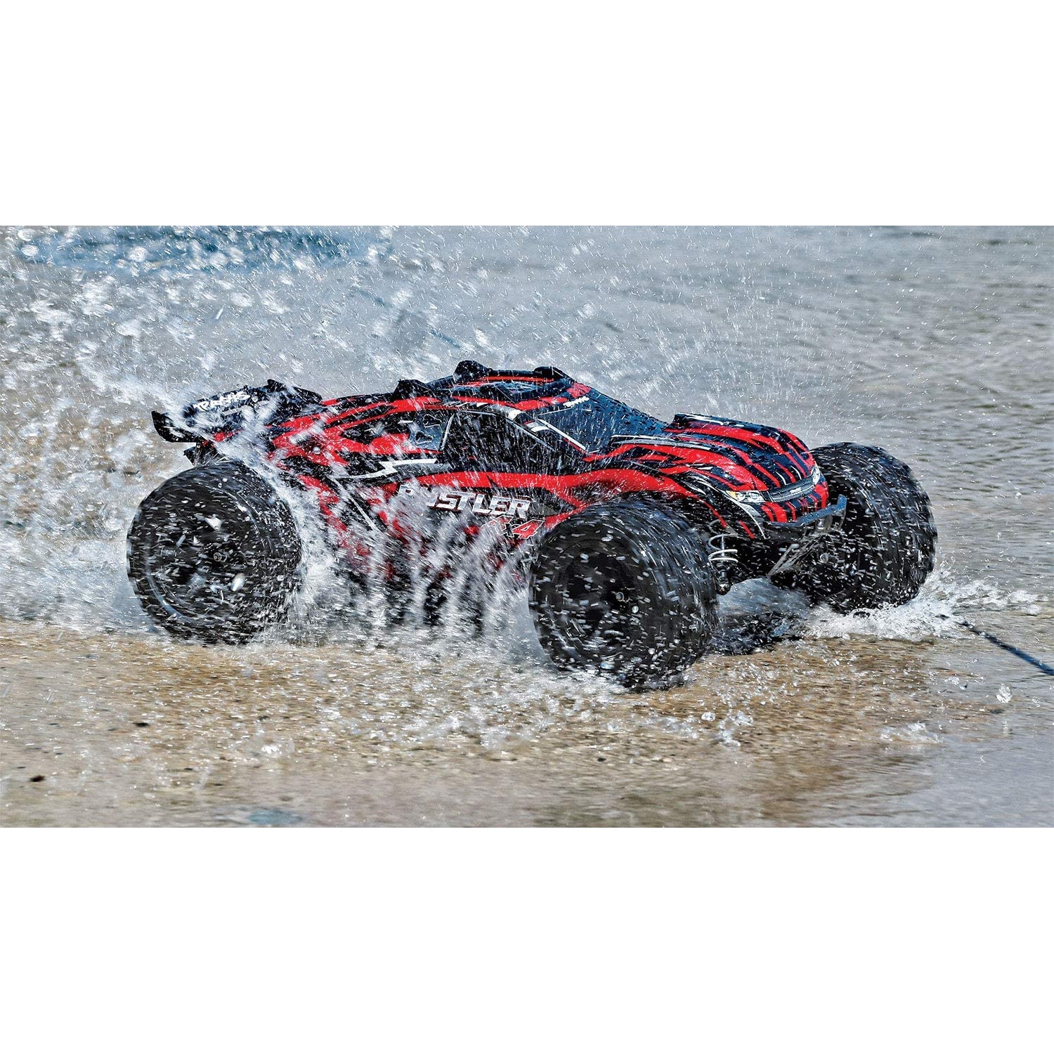 Traxxas Rustler 4x4 Performance Stadium Truck, 1/10 Scale, 4WD, Red (Used)