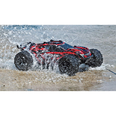 Traxxas Rustler 4x4 Performance Stadium Truck, 1/10 Scale, 4WD, Red (Used)