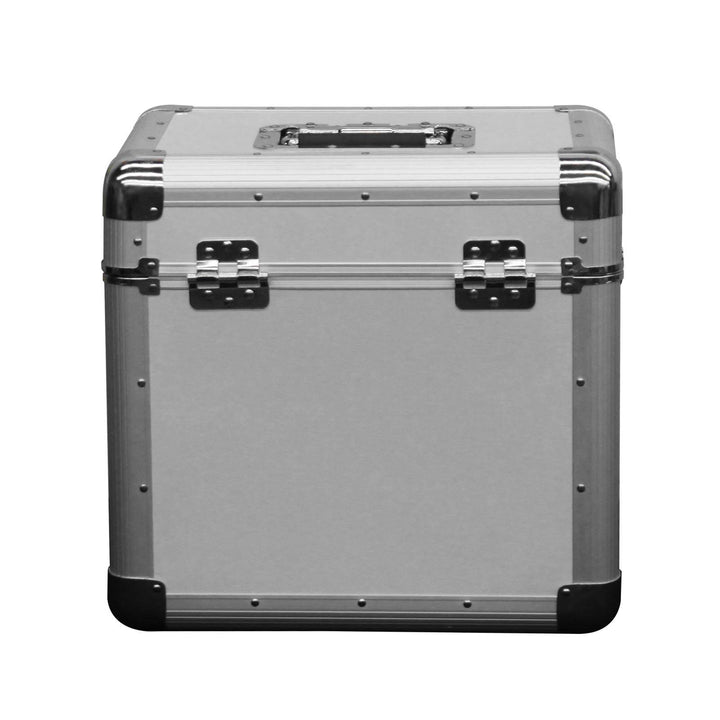Odyssey KLP2-SILVER 70 12" LP Vinyl Records Stacking Utility Krom Transport Case