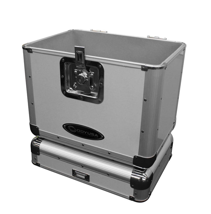 Odyssey 70 12" LP Vinyl Records Stacking Utility Krom Transport Case (Open Box) - VMInnovations