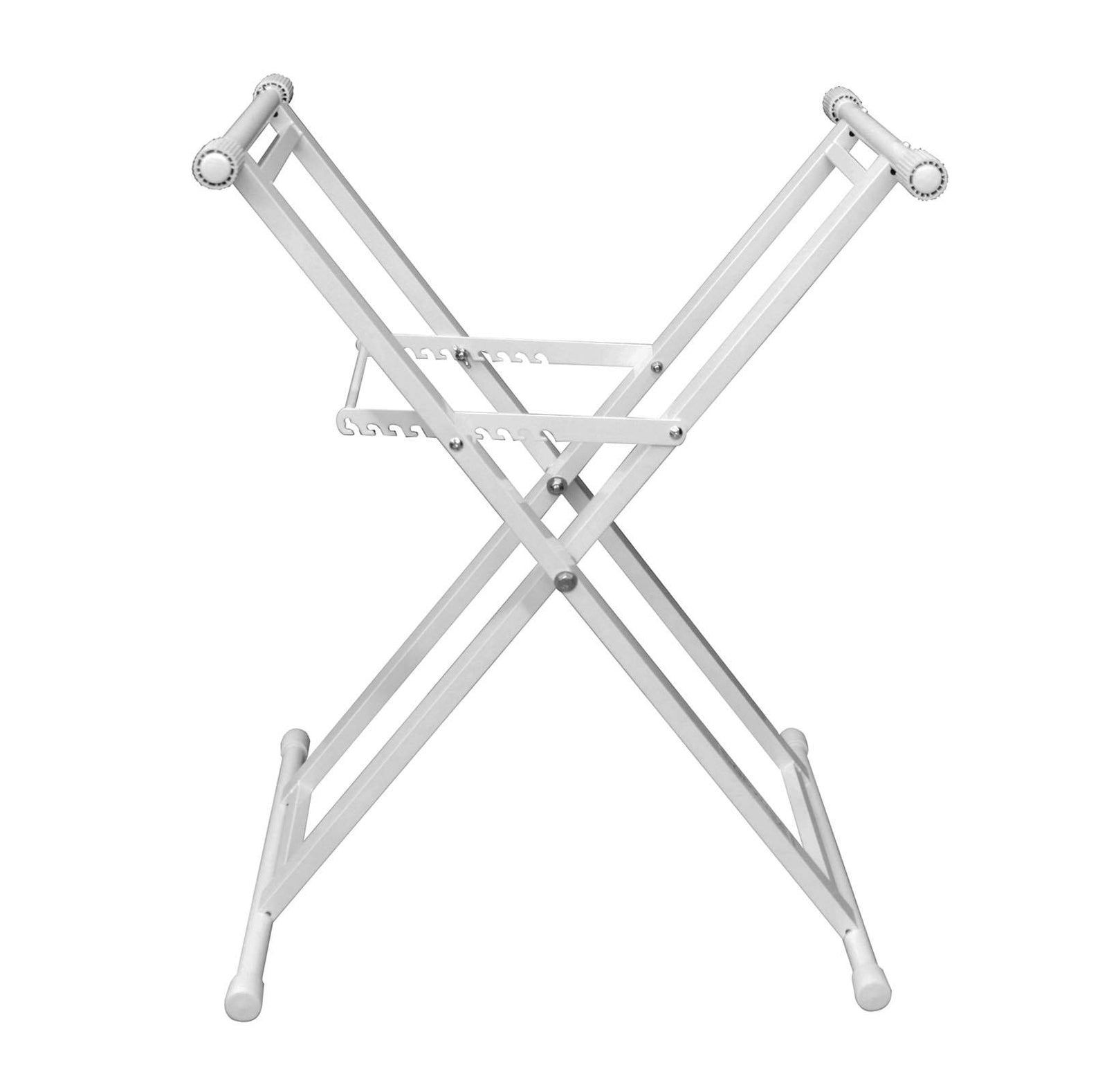 Odyssey Luxe Series LTBXS White Pro DJ Coffin Mixer Keyboard X-Stand (Open Box) - VMInnovations