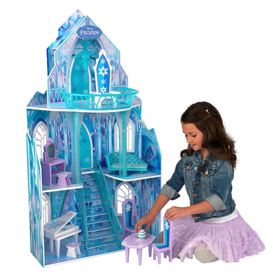 KidKraft Disney's Frozen Ice Castle Dollhouse 5 Rooms and Chandelier (Open Box)