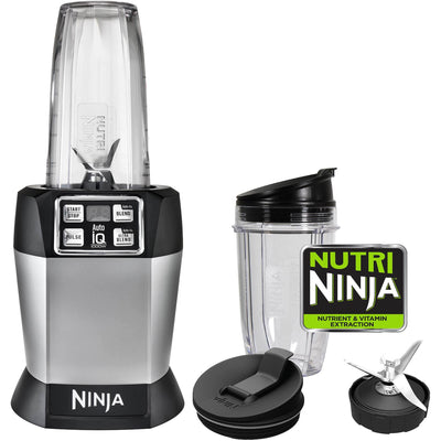 Nutri Ninja Auto-iQ 1000W Digital Blender w/Pulse & 2 Cups (Open Box)