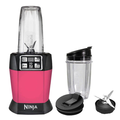 Ninja Auto-iQ Nutri Ninja 1000W Blender, Pink Refurbished| BL483 (Open Box)