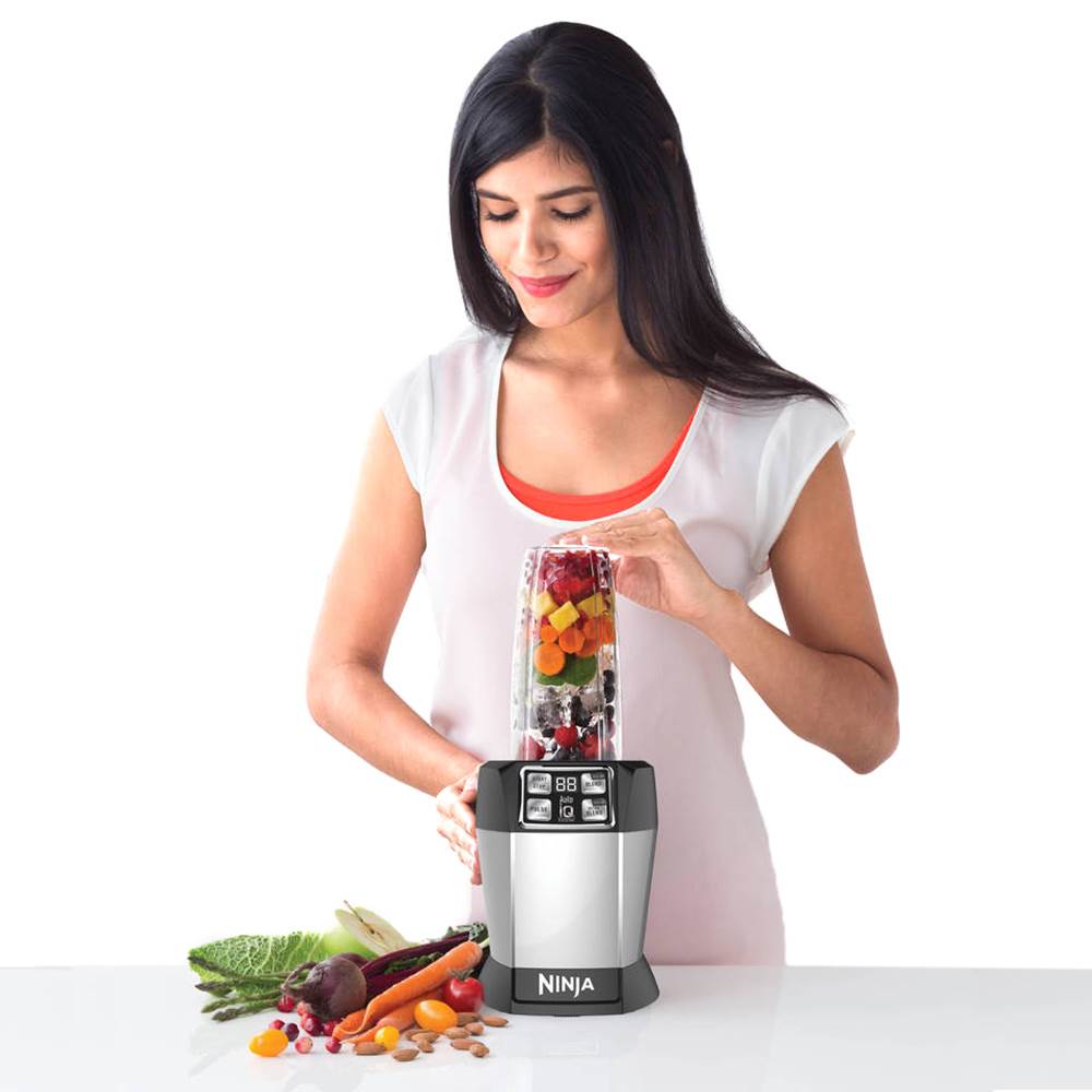 Nutri Ninja Single Serve Blender with Auto-iQ, Blue (Open Box)