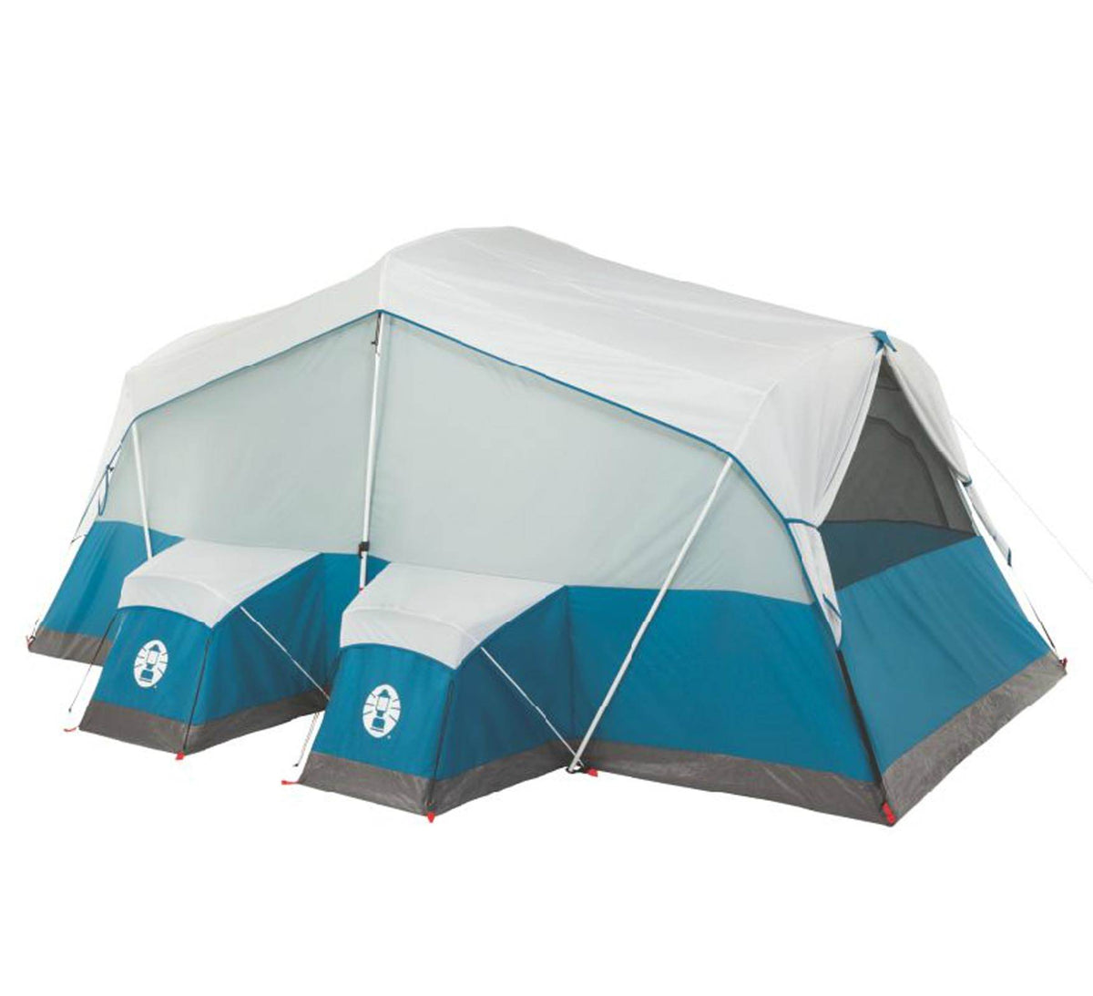 Coleman Echo Outdoor Camping 8 Person Fast Pitch Cabin Tent 16' x 10' (Open Box)