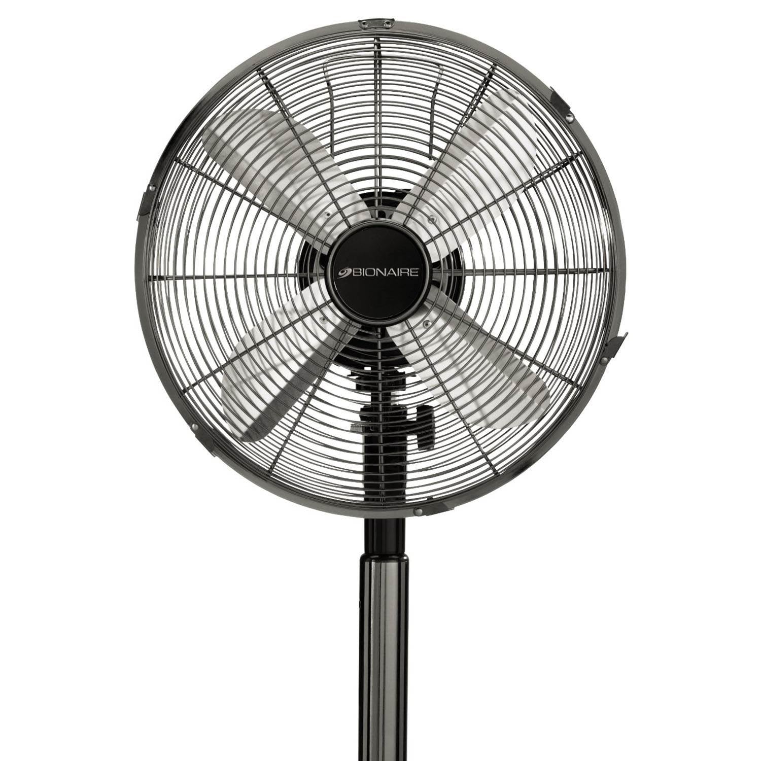 Bionaire 12-Inch 2-n-1 Standing Oscillating Fan, Chrome Finish (Open Box)