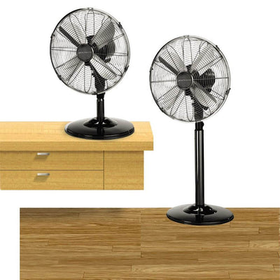 Bionaire 12-Inch 2-n-1 Standing Oscillating Fan, Chrome Finish (Open Box)