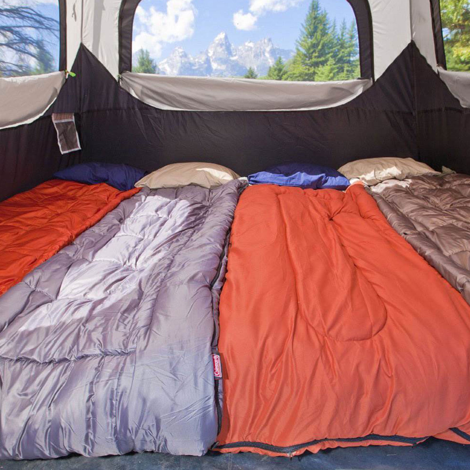 Coleman 6-Person 10' x 9' Instant Cabin Family Camping Tent (Open Box)