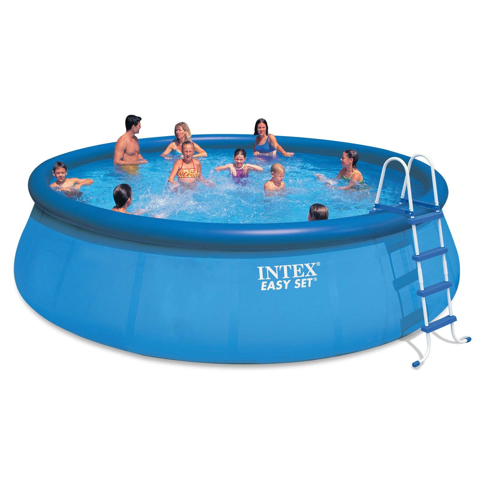 Intex 18 Feet x 48 Inches Easy Set Pool Set with Ladder and Pump (Open Box)