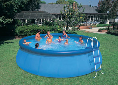 Intex 18 Feet x 48 Inches Easy Set Pool Set with Ladder and Pump (Open Box)