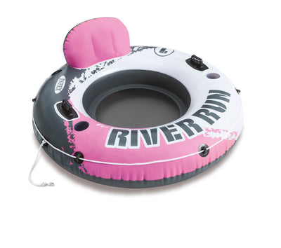 Intex River Run I Inflatable Water Lounge Tube 1-Person | Pink (Open Box)