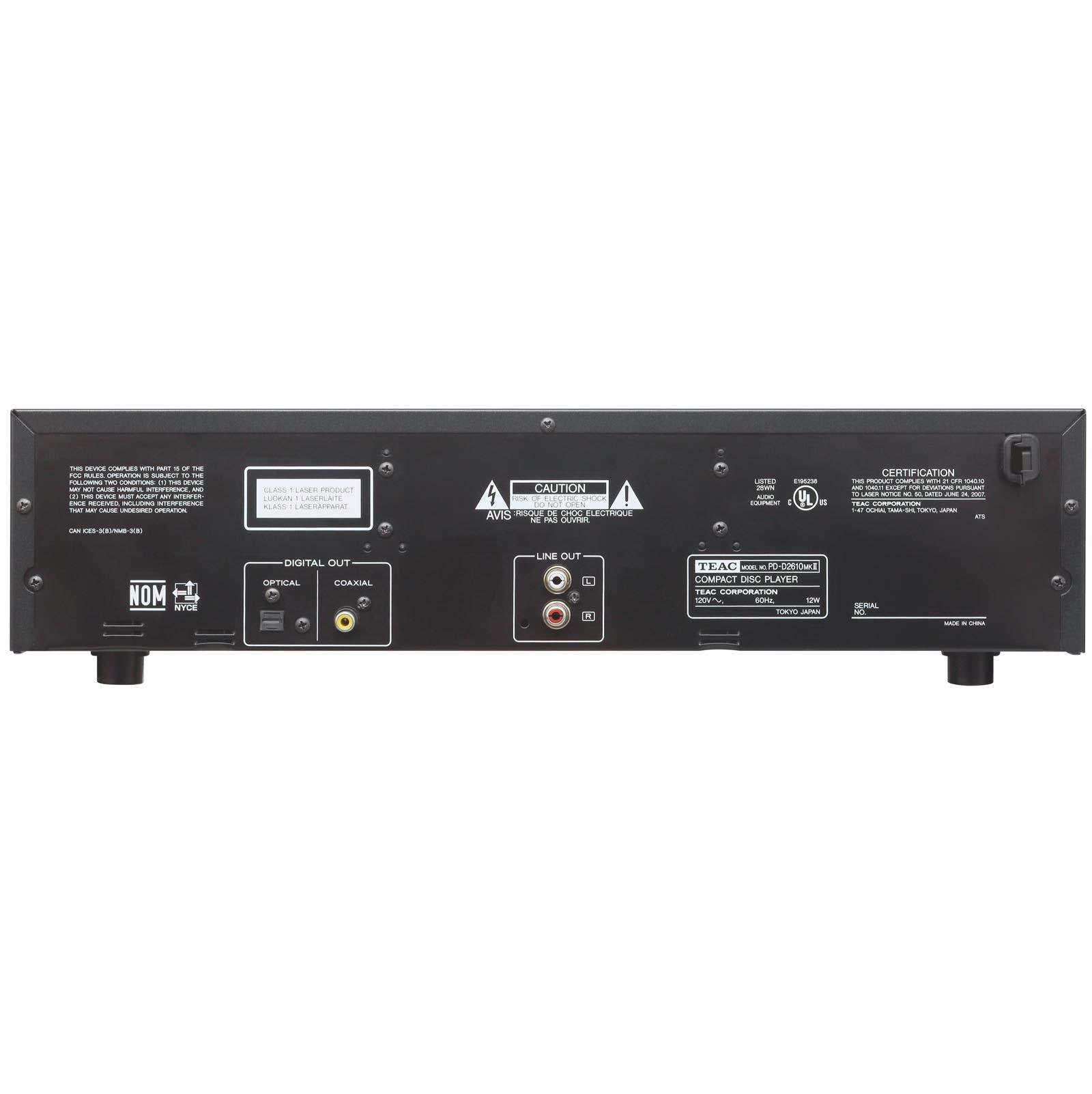 TEAC 5-Disc Carousel CD Changer MP3 WMA Playback Player w/ Remote (Open Box)