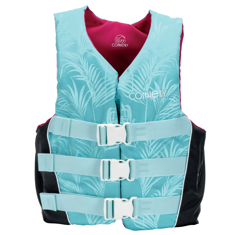 Connelly Womens Nylon 3 Belt Life Jacket w/Quick Release Buckles, M (Open Box)
