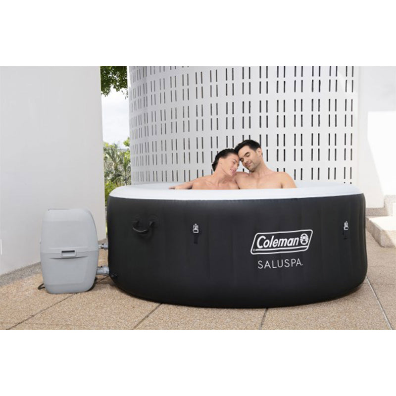 Coleman 71" x 26" Inflatable Spa 4-Person Hot Tub Black (Open Box) (2 Pack)