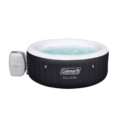 Coleman 71" x 26" Portable Inflatable Spa 4-Person Hot Tub Black (Open Box)