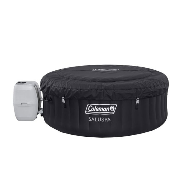 Coleman Miami AirJet Inflatable Round Hot Tub 120 Soothing Jets, Black(Open Box) - VMInnovations