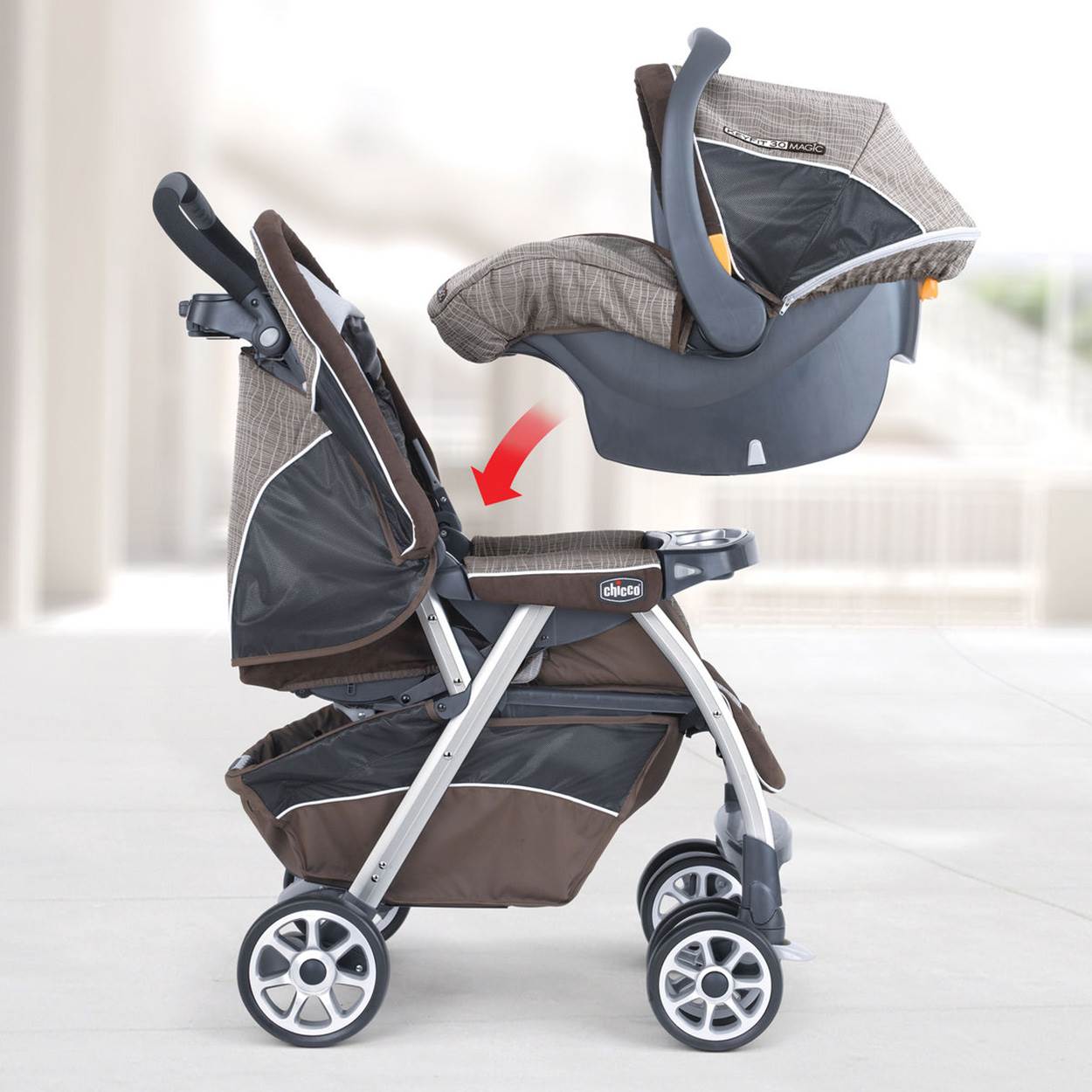 Chicco Cortina Magic Stroller for KeyFit Car Seats | Solare (Open Box)