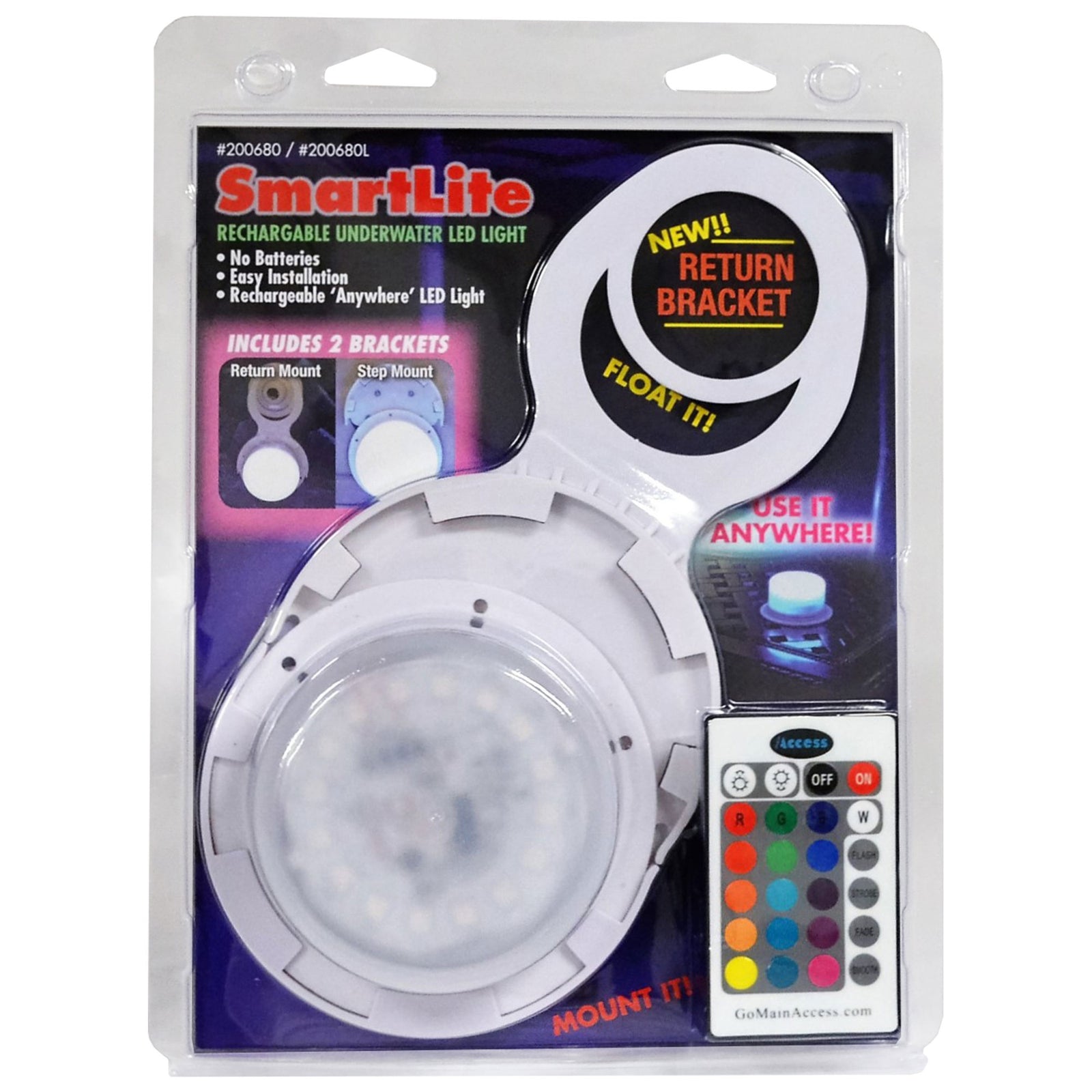Main Access Smart Lite Pool Step LED Return Line Light, Accessory Only (4 Pack) - VMInnovations