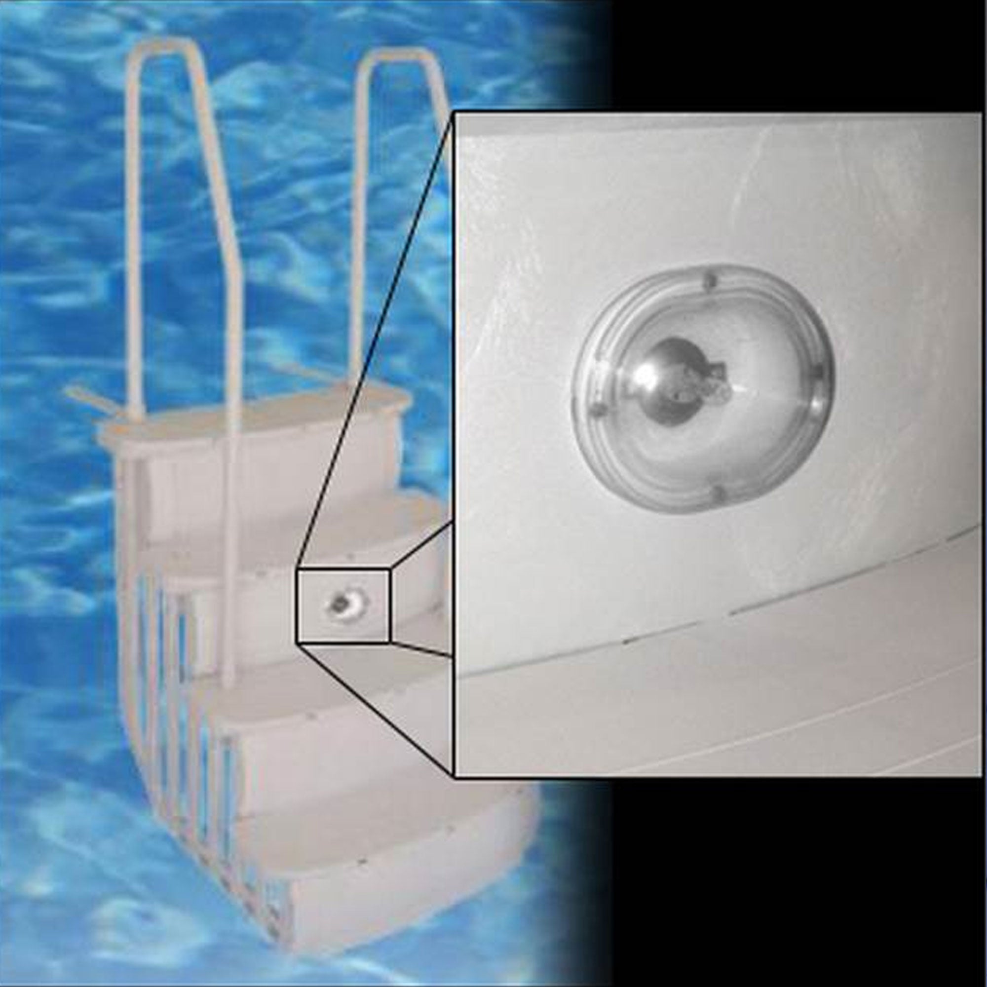 Main Access Swimming Pool Ladder Step Color LED Smart Light with Remote (Used) - VMInnovations
