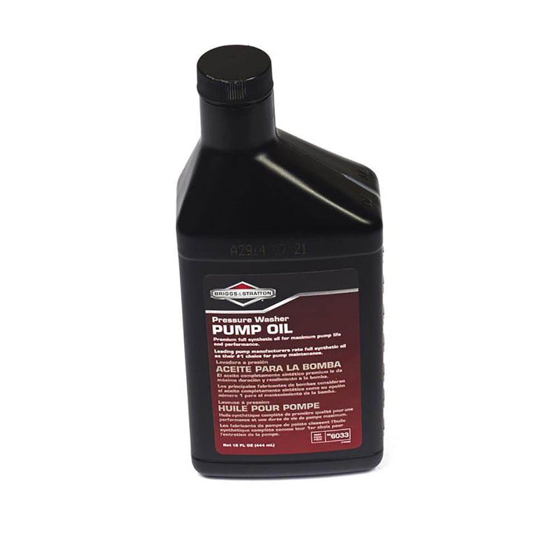 Briggs & Stratton FLUID-6033 Synthetic 75W90 Pressure Washer Pump Oil (15 Oz)
