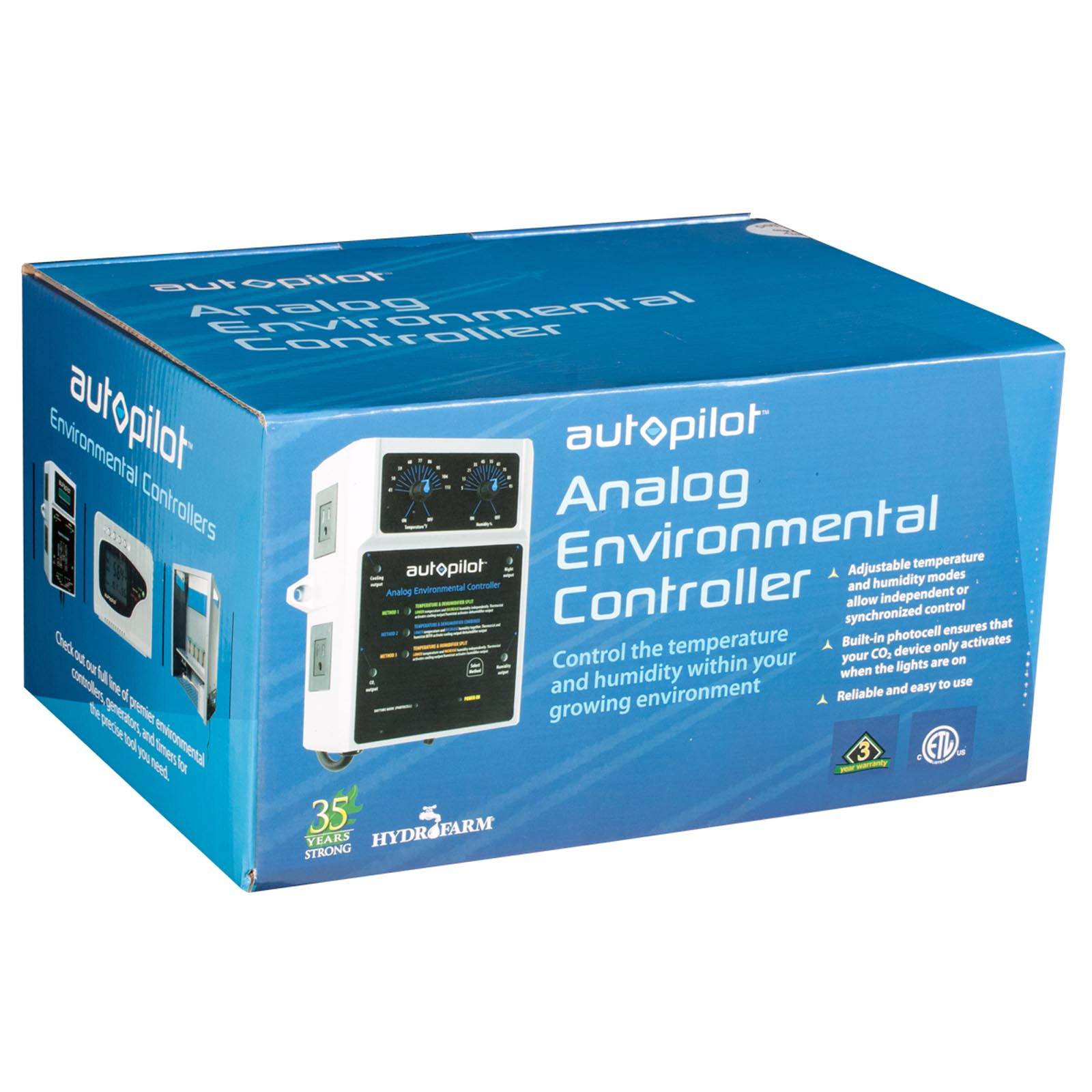 AutoPilot Analog Garden Temp Co2 Environmental Controller w/ Sensor (Open Box)