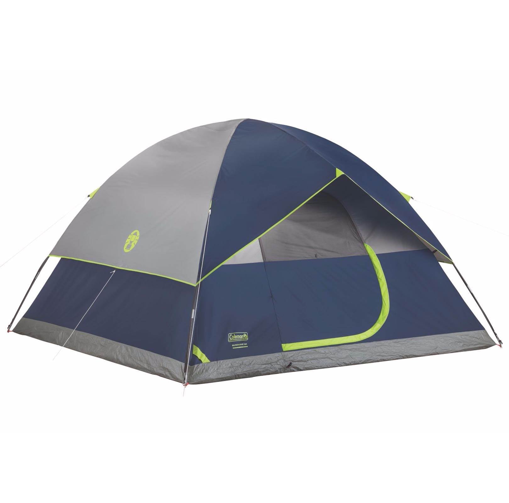 Coleman Sundome 6 Person Outdoor Hiking 10' x 10' Camping Tent (Open Box)