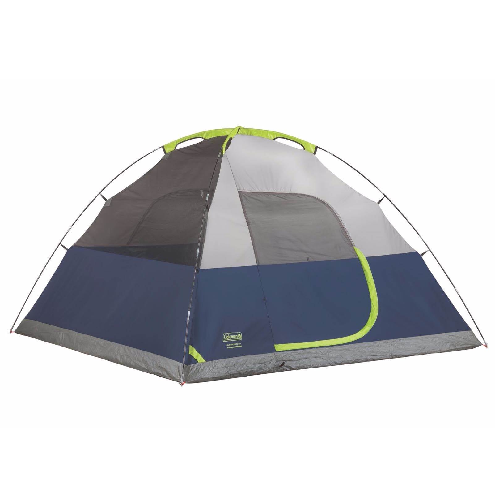 Coleman Sundome 6 Person Outdoor Hiking 10' x 10' Camping Tent (Open Box)