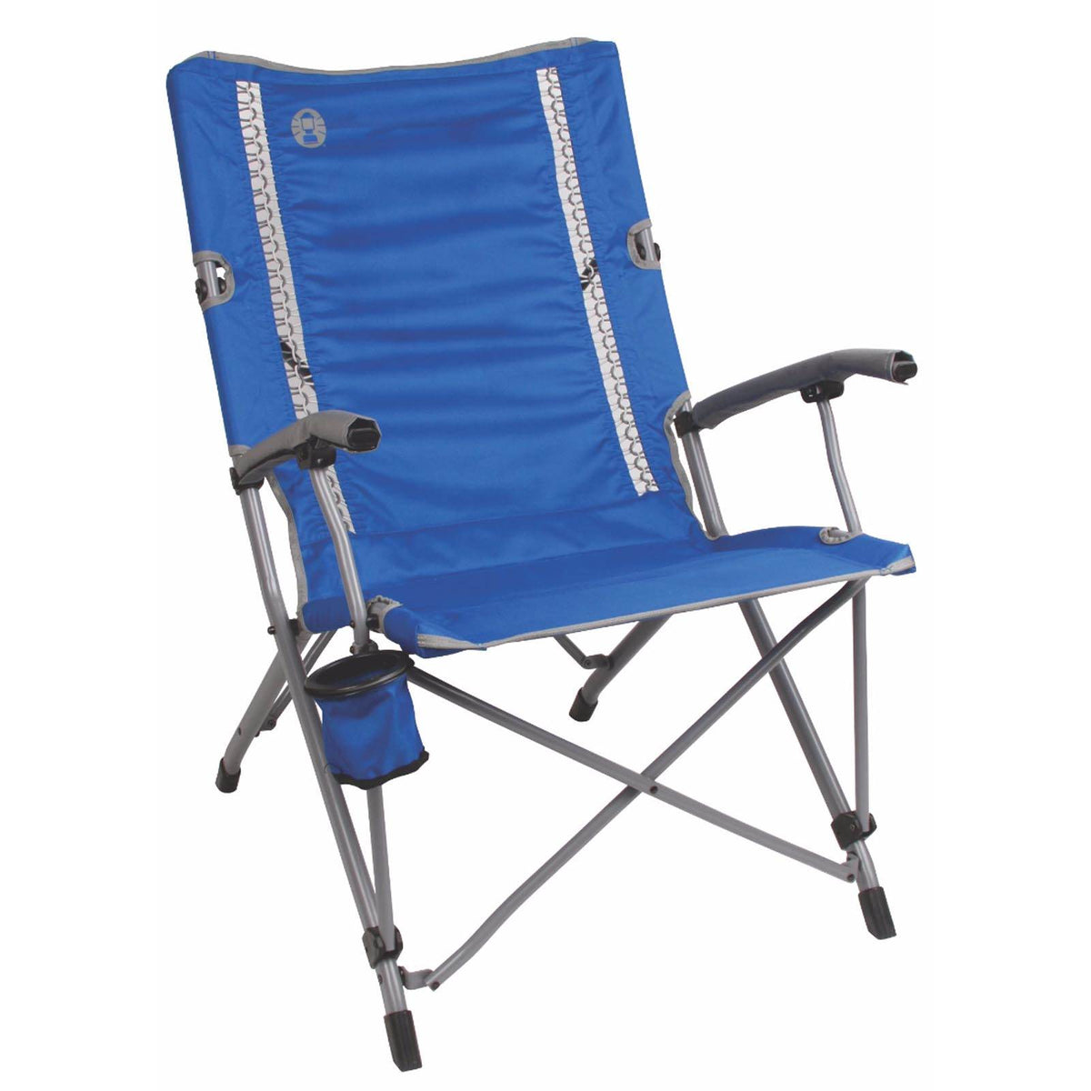 Coleman Outdoor Camping Folding ComfortSmart InterLock Chair, Blue - Open Box