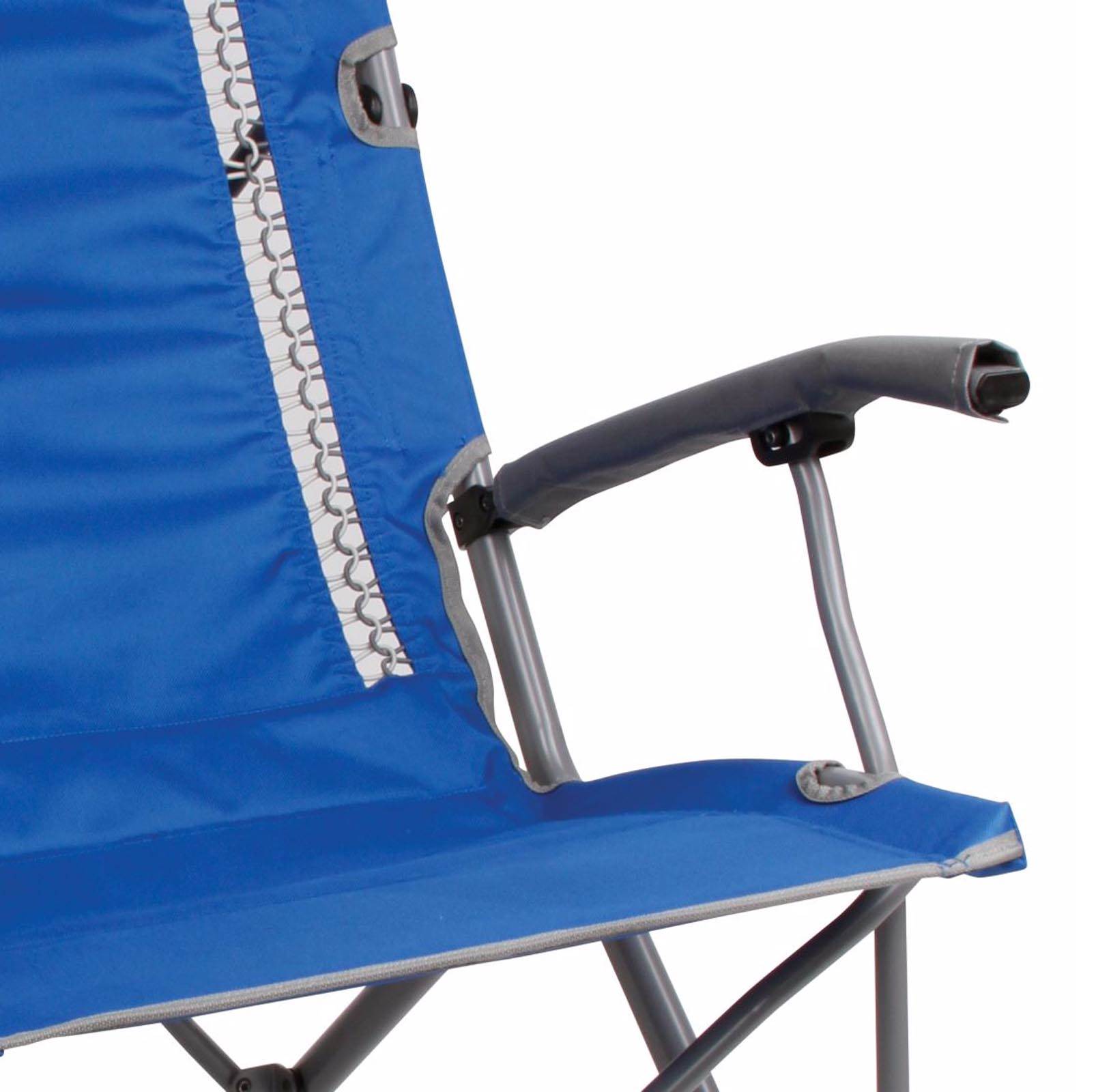 Coleman Outdoor Camping Folding ComfortSmart InterLock Chair, Blue - Open Box
