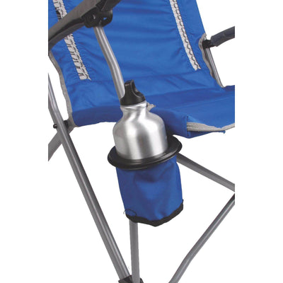 Coleman Outdoor Camping Folding ComfortSmart InterLock Chair, Blue - Open Box