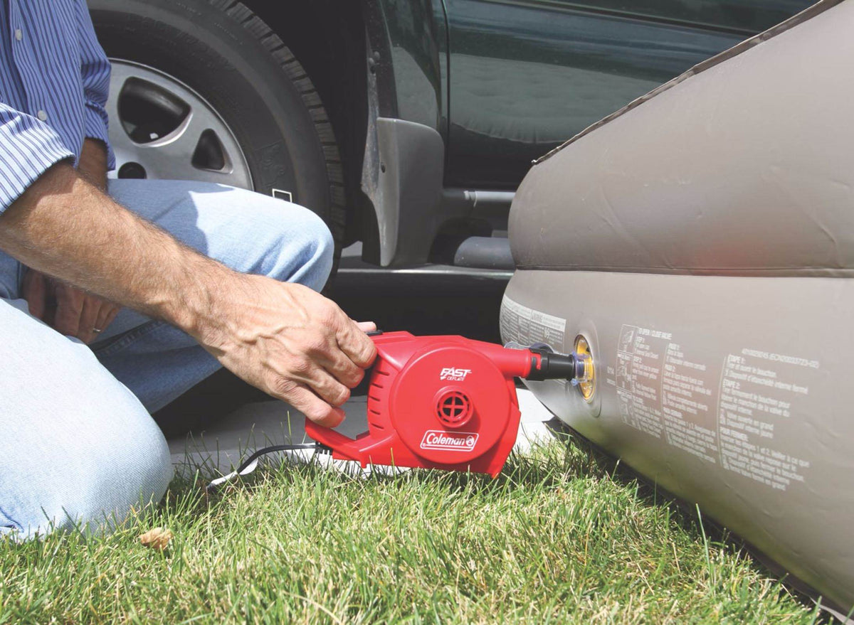 Coleman QuickPump 12V Car Boat Outlet Inflate Quick Pump w/ Adaptors (Open Box)