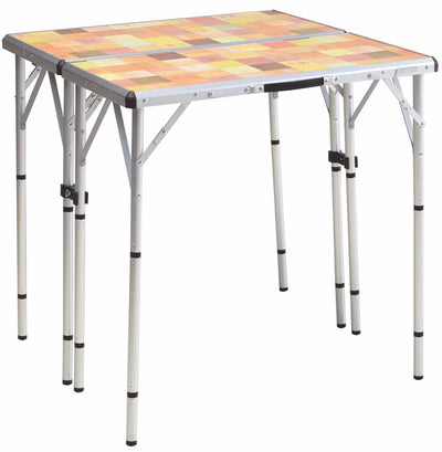PackAway 4-1 Portable Mosaic Camping Tailgating Outdoor Picnic Table (Open Box)
