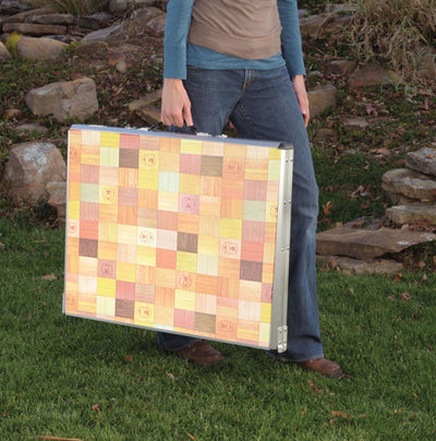 PackAway 4-1 Portable Mosaic Camping Tailgating Outdoor Picnic Table (Open Box)