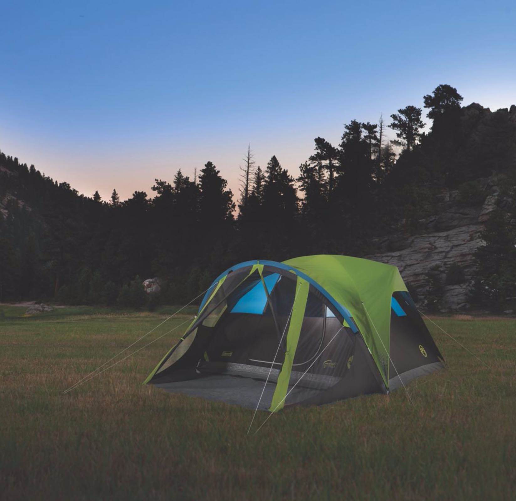 Coleman Carlsbad 4 Person 9' x 7' Dome Tent w/ Screen Room & Rainfly (Open Box)