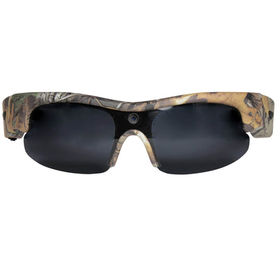 Moultrie Hunting Fishing Sport Camo Glasses w/ Built-In Video Camera (Open Box)