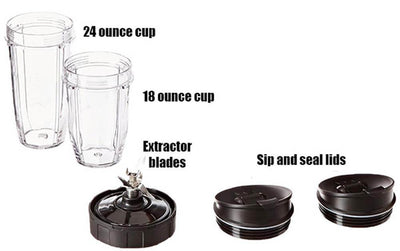 Ninja Auto-iQ Nutri Ninja 1000W Blender, Turquoise BL483 (Certified Refurbished)