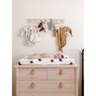 Goumikids Organic Cotton Bamboo Baby Removable Changing Pad Cover, Manu Moons - VMInnovations