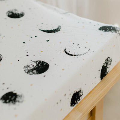 Goumikids Organic Cotton Bamboo Baby Removable Changing Pad Cover, Manu Moons - VMInnovations