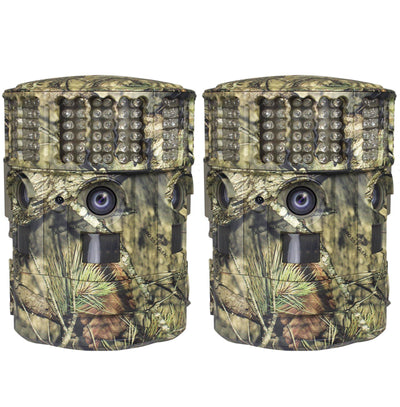 (2) Moultrie No Glow 14MP Panoramic 180i Infrared Game Hunting Cameras | P-180i