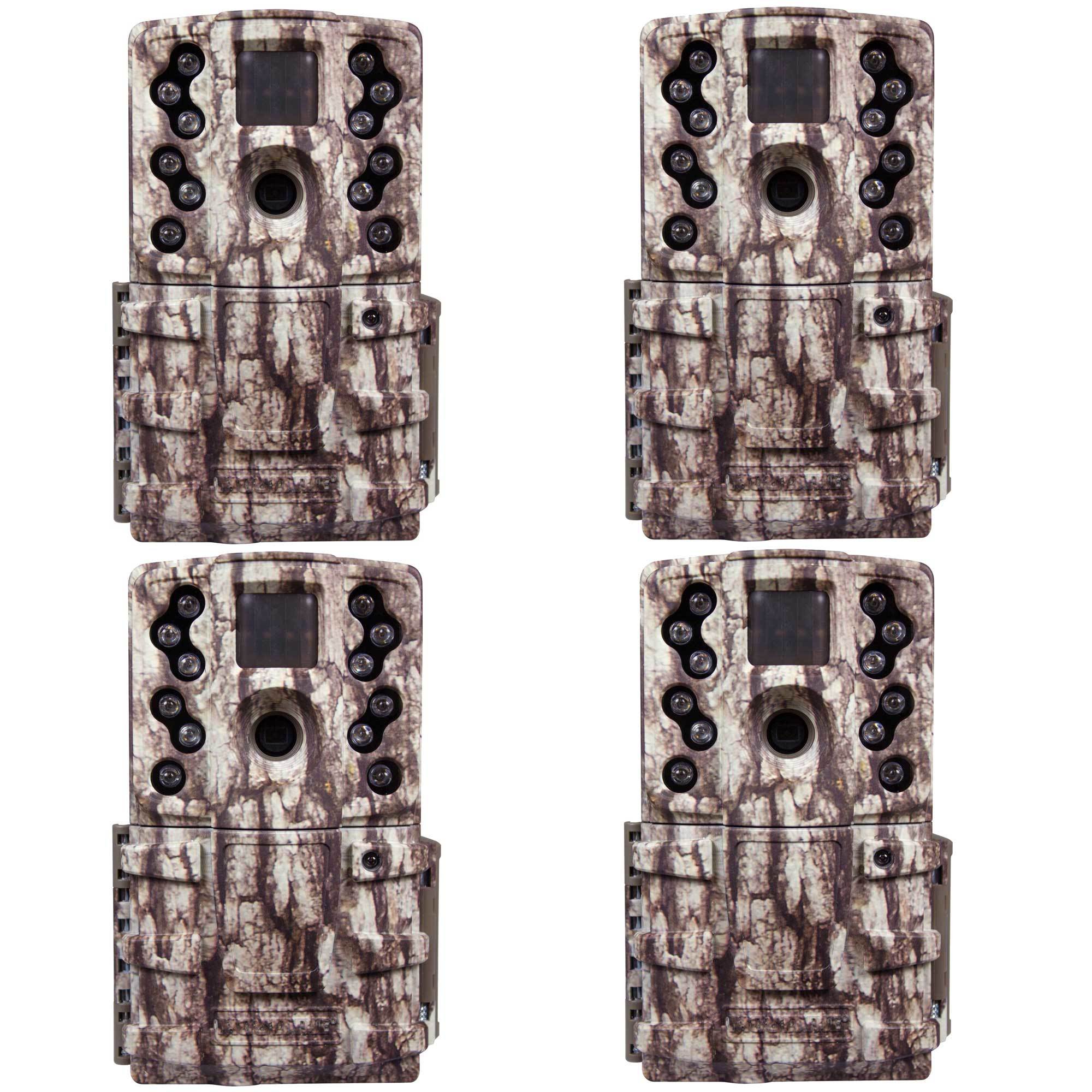 Moultrie Low Glow 12 MP Mini A20 Long Range Infrared Game Cameras AC-20 (4 Pack)