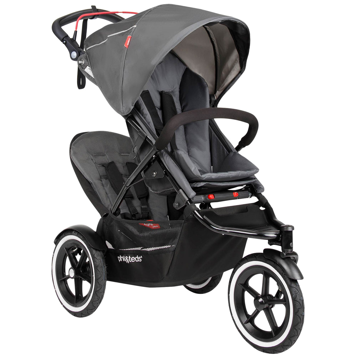Phil&Teds Sport Buggy Stroller with Double Kit V5 | Graphite (Open Box)