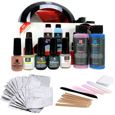 Red Carpet Manicure Pro 45 LED Gel Nail Polish Kit Starter Package