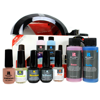 Red Carpet Manicure Pro 45 LED Gel Nail Polish Kit Starter Package (Open Box)