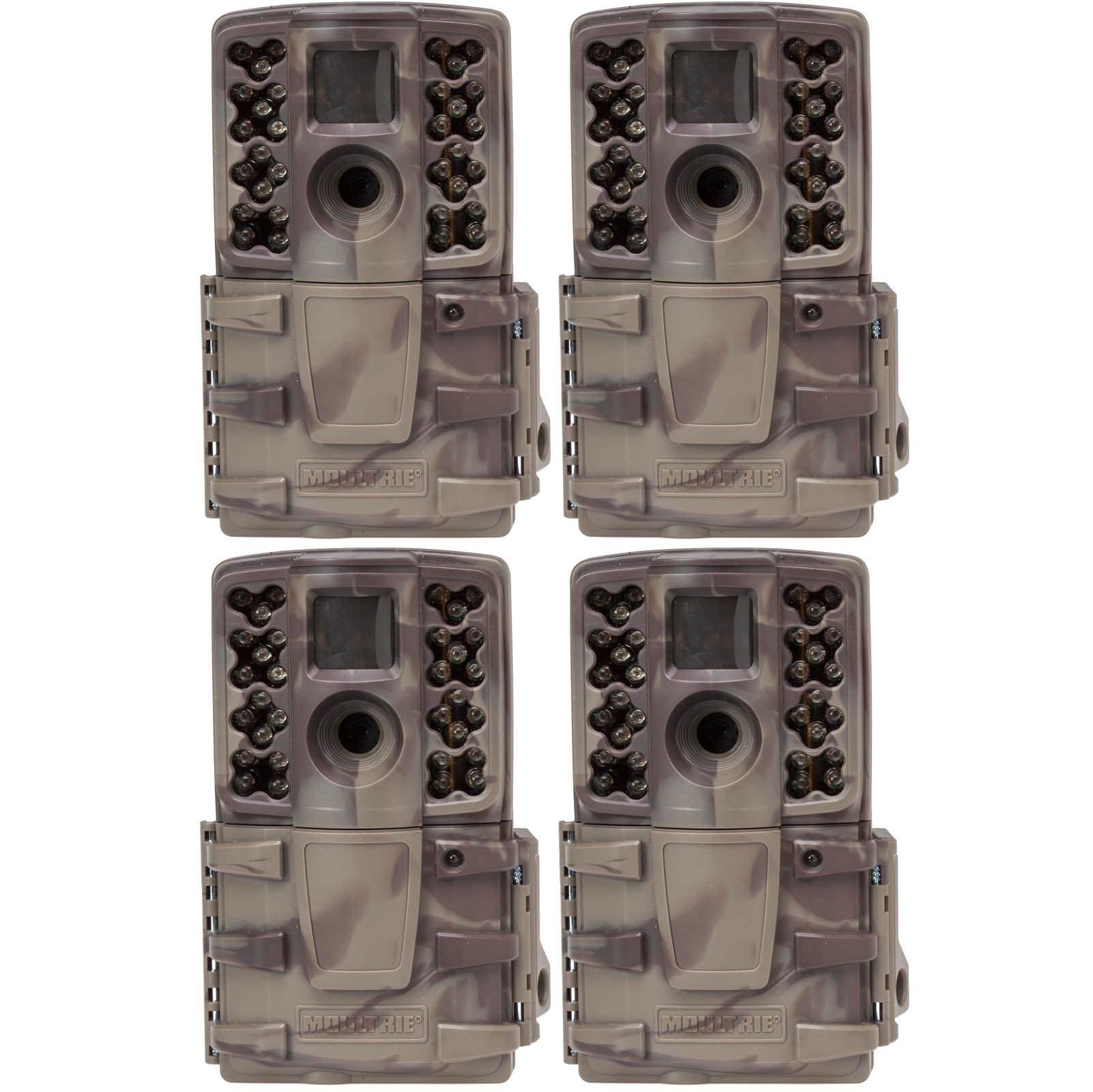 (4) Moultrie No Glow Invisible 12 MP Mini A20i Infrared Game Cameras | A-20i