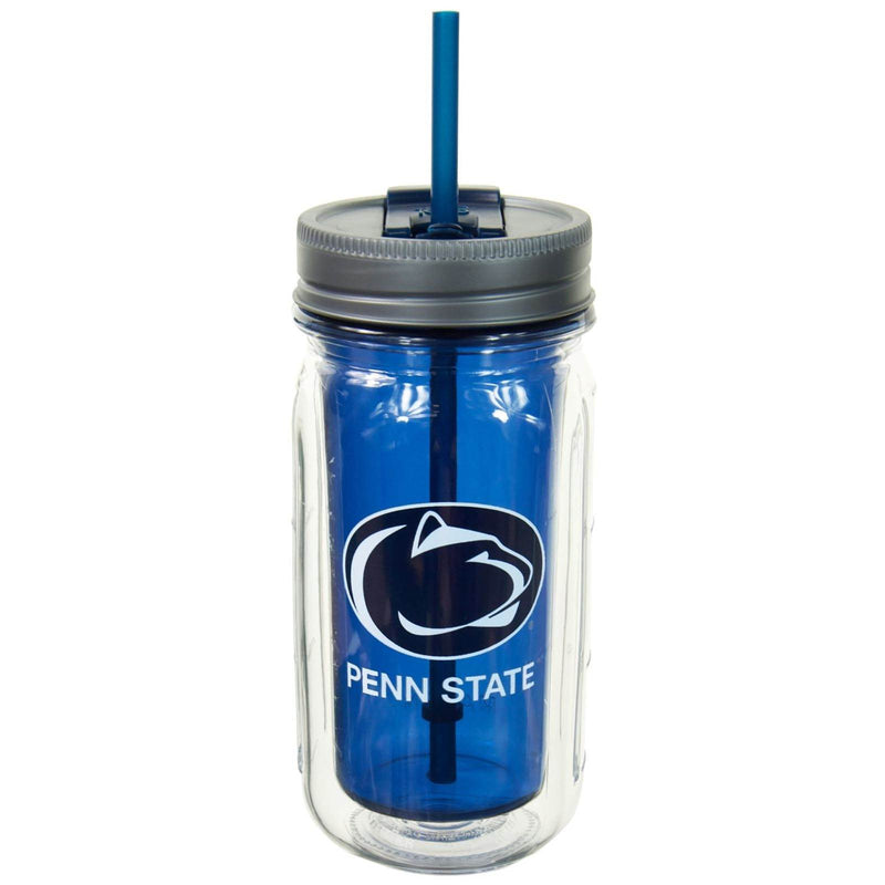 Cool Gear 16 Ounce Penn State Lions Plastic Mason Jar Water Bottle (4 Pack)