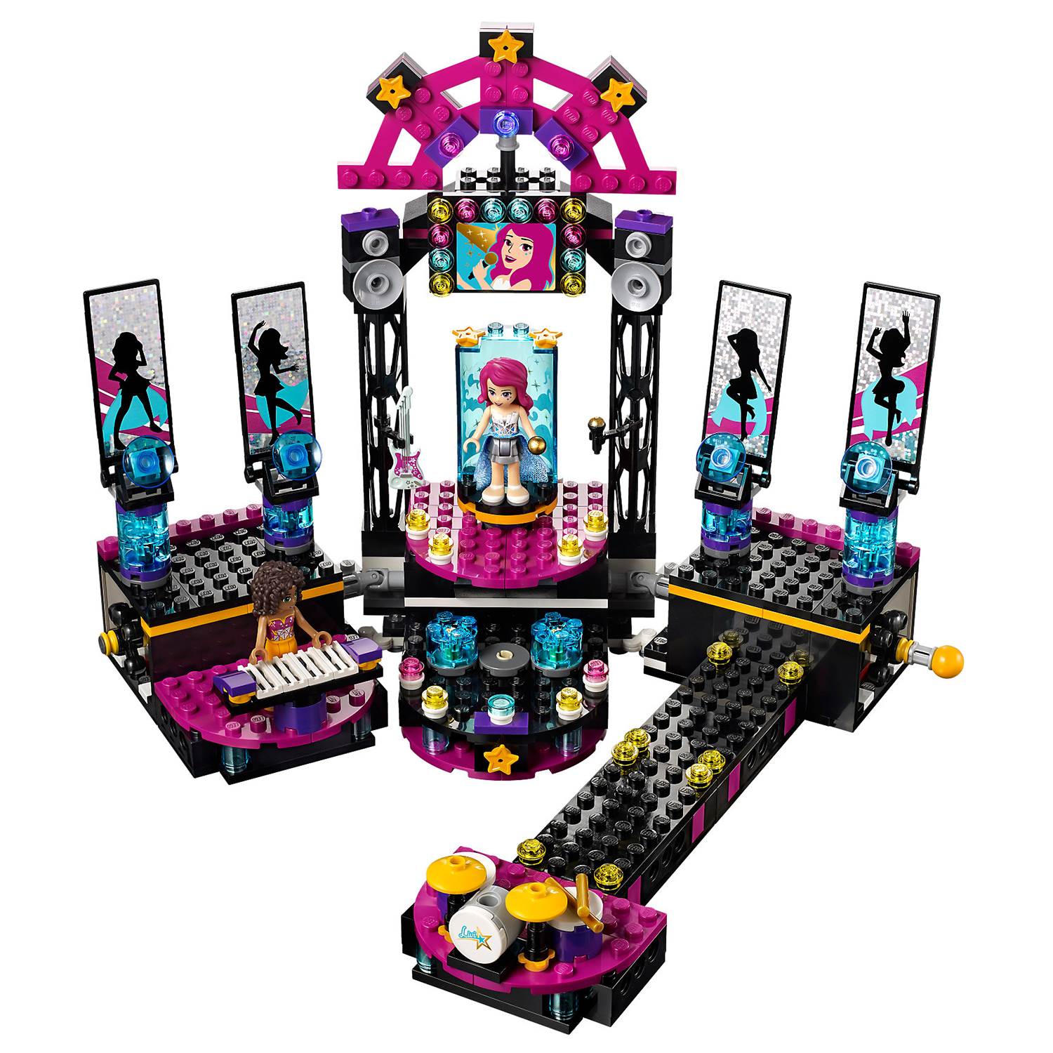 LEGO Friends Pop Star Show Stage with Andrea & Pop Star Livi Building Set 41105
