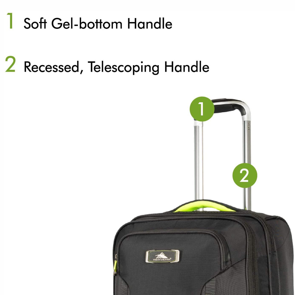 High Sierra Wheeled Carry on Bundle with Rolling Duffle and Backpack (Open Box)