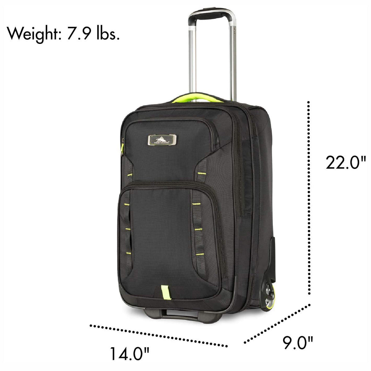 High Sierra Wheeled Carry on Bundle with Rolling Duffle and Backpack (Open Box)