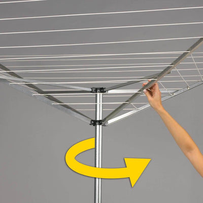 Household Essentials 12-Line Outdoor Umbrella-Style Clothes Dryer (Open Box)